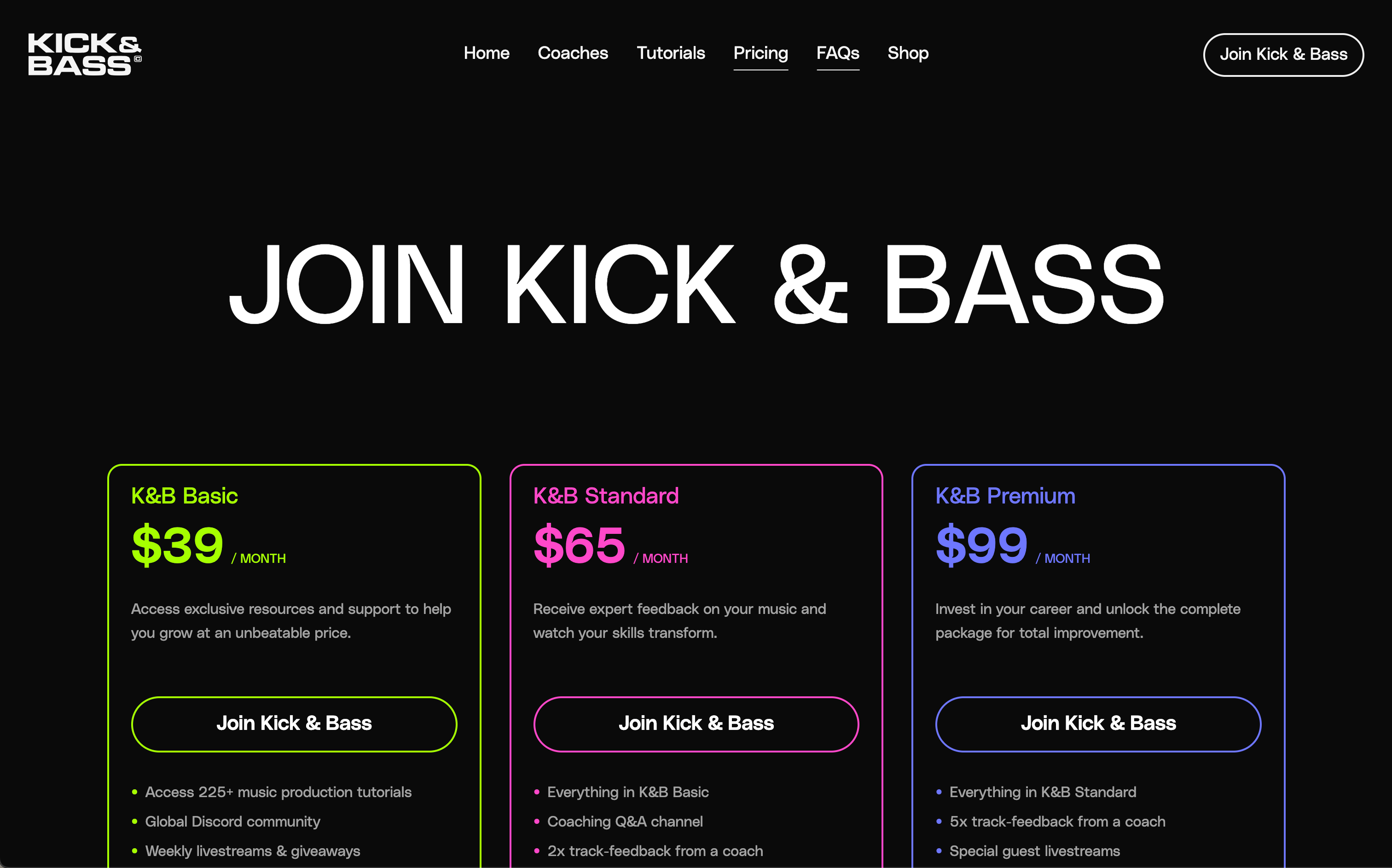 Kick & Bass Final Mockup