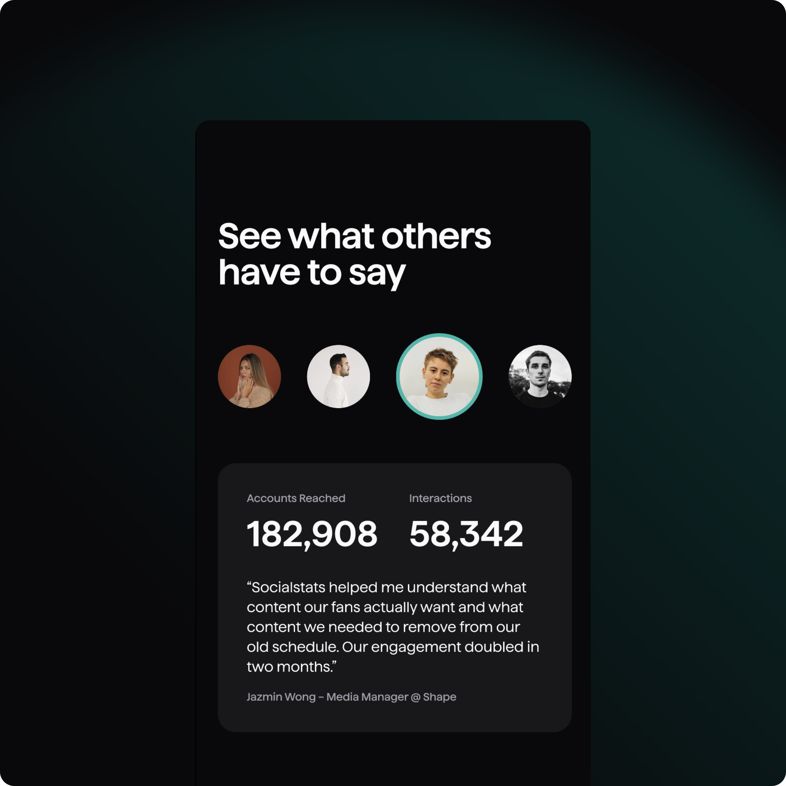 Socialstats Metric Cards